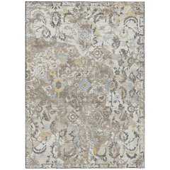 Machine Washable Indoor/Outdoor Chantille ACN2791 Ivory 3' x 5' Rug