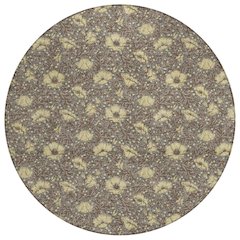 Machine Washable Indoor/Outdoor Chantille ACN2792 Brown 8' x 8' Round Rug