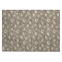 Machine Washable Indoor/Outdoor Chantille ACN2792 Brown 1'8" x 2'6" Rug