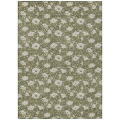 Machine Washable Indoor/Outdoor Chantille ACN2792 Green 3' x 5' Rug