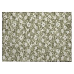 Machine Washable Indoor/Outdoor Chantille ACN2792 Green 1'8" x 2'6" Rug