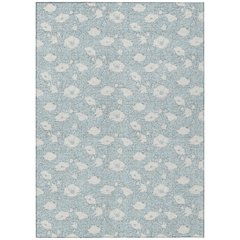 Machine Washable Indoor/Outdoor Chantille ACN2792 Blue 3' x 5' Rug