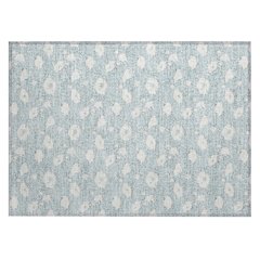 Machine Washable Indoor/Outdoor Chantille ACN2792 Blue 1'8" x 2'6" Rug