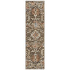 Machine Washable Indoor/Outdoor Chantille ACN2793 Brown 2'3" x 7'6" Runner Rug