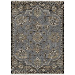 Machine Washable Indoor/Outdoor Chantille ACN2793 Gray 3' x 5' Rug
