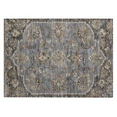 Machine Washable Indoor/Outdoor Chantille ACN2793 Gray 1'8" x 2'6" Rug
