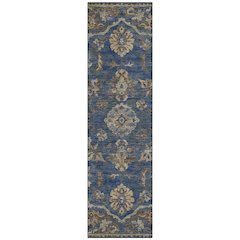 Machine Washable Indoor/Outdoor Chantille ACN2793 Blue 2'3" x 7'6" Runner Rug