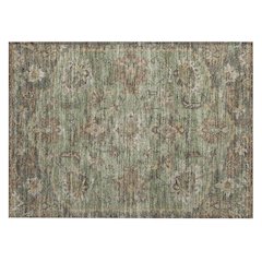 Machine Washable Indoor/Outdoor Chantille ACN2793 Green 1'8" x 2'6" Rug