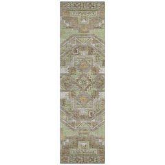 Machine Washable Indoor/Outdoor Chantille ACN2794 Green 2'3" x 7'6" Runner Rug