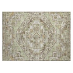 Machine Washable Indoor/Outdoor Chantille ACN2794 Green 1'8" x 2'6" Rug
