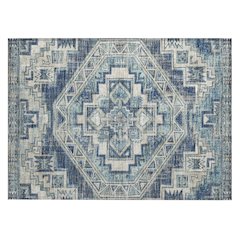 Machine Washable Indoor/Outdoor Chantille ACN2794 Blue 1'8" x 2'6" Rug