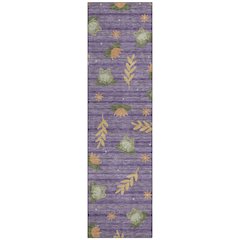 Machine Washable Indoor/Outdoor Chantille ACN2795 Purple 2'3" x 7'6" Runner Rug
