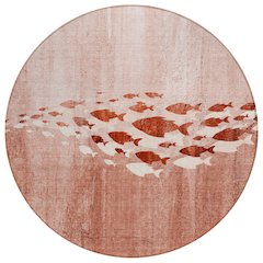 Chantille ACN627 Orange 8' x 8' Rug