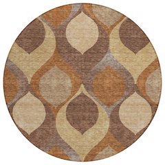 Chantille ACN749 Orange 8' x 8' Rug
