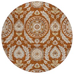 Chantille ACN751 Orange 8' x 8' Rug