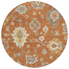 Chantille ACN753 Orange 8' x 8' Rug
