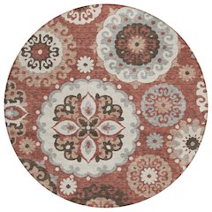 Chantille ACN763 Orange 8' x 8' Rug