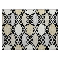 Chantille ACN883 Black 1'8" x 2'6" Rug