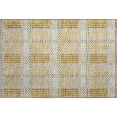 Premium Machine Washable Mayfield AMF1000 Gold 1'8" x 2'6" Rug