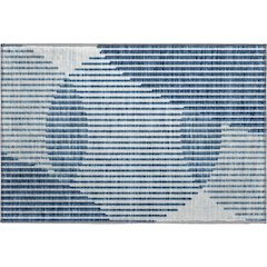Premium Machine Washable Mayfield AMF1001 Blue 1'8" x 2'6" Rug