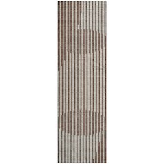 Premium Machine Washable Mayfield AMF1001 Brown 2'3" x 7'6" Runner Rug