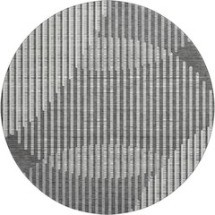 Premium Machine Washable Mayfield AMF1001 Charcoal 8' x 8' Round Rug