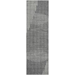 Premium Machine Washable Mayfield AMF1001 Charcoal 2'3" x 7'6" Runner Rug