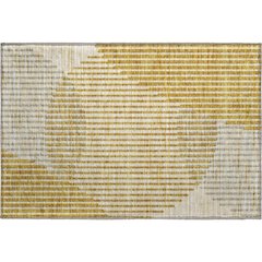Premium Machine Washable Mayfield AMF1001 Gold 1'8" x 2'6" Rug