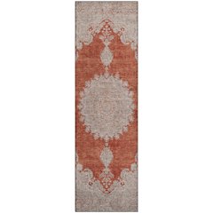 Premium Machine Washable Mayfield AMF1003 Rust 2'3" x 7'6" Runner Rug