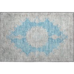 Premium Machine Washable Mayfield AMF1003 Teal 1'8" x 2'6" Rug