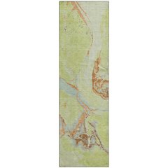 Premium Machine Washable Mayfield AMF1005 Aloe 2'3" x 7'6" Runner Rug