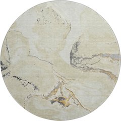 Premium Machine Washable Mayfield AMF1005 Ivory 8' x 8' Round Rug