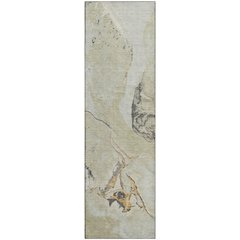 Premium Machine Washable Mayfield AMF1005 Ivory 2'3" x 7'6" Runner Rug