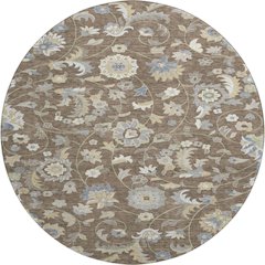 Premium Machine Washable Mayfield AMF1006 Chocolate 8' x 8' Round Rug