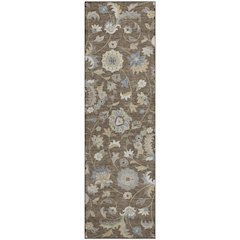 Premium Machine Washable Mayfield AMF1006 Chocolate 2'3" x 7'6" Runner Rug