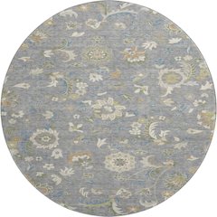 Premium Machine Washable Mayfield AMF1006 Gray 8' x 8' Round Rug