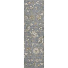 Premium Machine Washable Mayfield AMF1006 Gray 2'3" x 7'6" Runner Rug