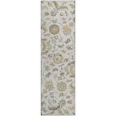 Premium Machine Washable Mayfield AMF1006 Ivory 2'3" x 7'6" Runner Rug