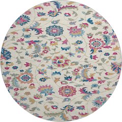 Premium Machine Washable Mayfield AMF1006 Linen 8' x 8' Round Rug