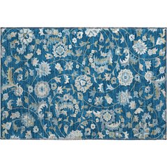 Premium Machine Washable Mayfield AMF1006 Navy 1'8" x 2'6" Rug