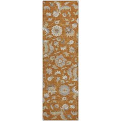 Premium Machine Washable Mayfield AMF1006 Paprika 2'3" x 7'6" Runner Rug
