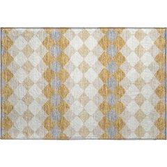 Premium Machine Washable Mayfield AMF1007 Gold 1'8" x 2'6" Rug