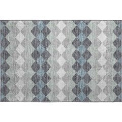 Premium Machine Washable Mayfield AMF1007 Gray 1'8" x 2'6" Rug
