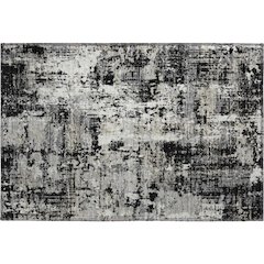 Premium Machine Washable Mayfield AMF1008 Black 1'8" x 2'6" Rug