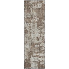 Premium Machine Washable Mayfield AMF1008 Brown 2'3" x 7'6" Runner Rug