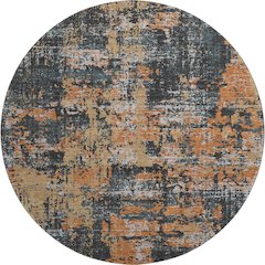 Premium Machine Washable Mayfield AMF1008 Charcoal 8' x 8' Round Rug