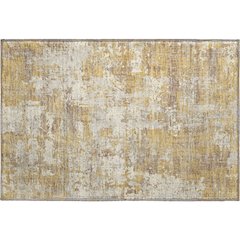 Premium Machine Washable Mayfield AMF1008 Gold 1'8" x 2'6" Rug