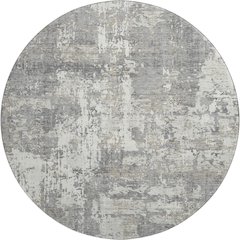 Premium Machine Washable Mayfield AMF1008 Gray 8' x 8' Round Rug
