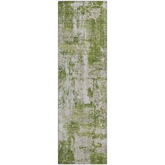 Premium Machine Washable Mayfield AMF1008 Green 2'3" x 7'6" Runner Rug