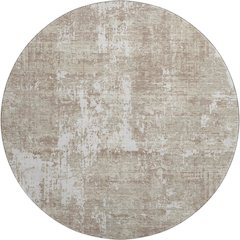 Premium Machine Washable Mayfield AMF1008 Taupe 8' x 8' Round Rug